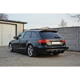 Накладка на задний бампер центральная на Audi A4 B8 Avant рестайл